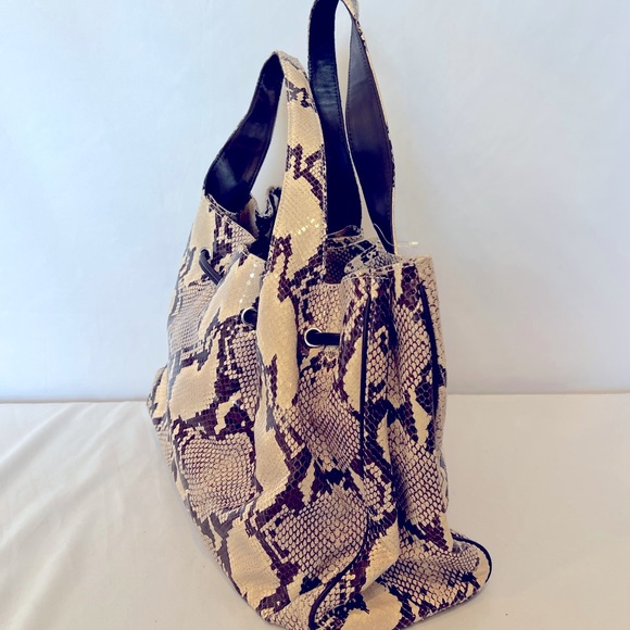 Donald J. Pliner Medium Size Snake Skin (Embossed) Bag - Picture 5 of 16
